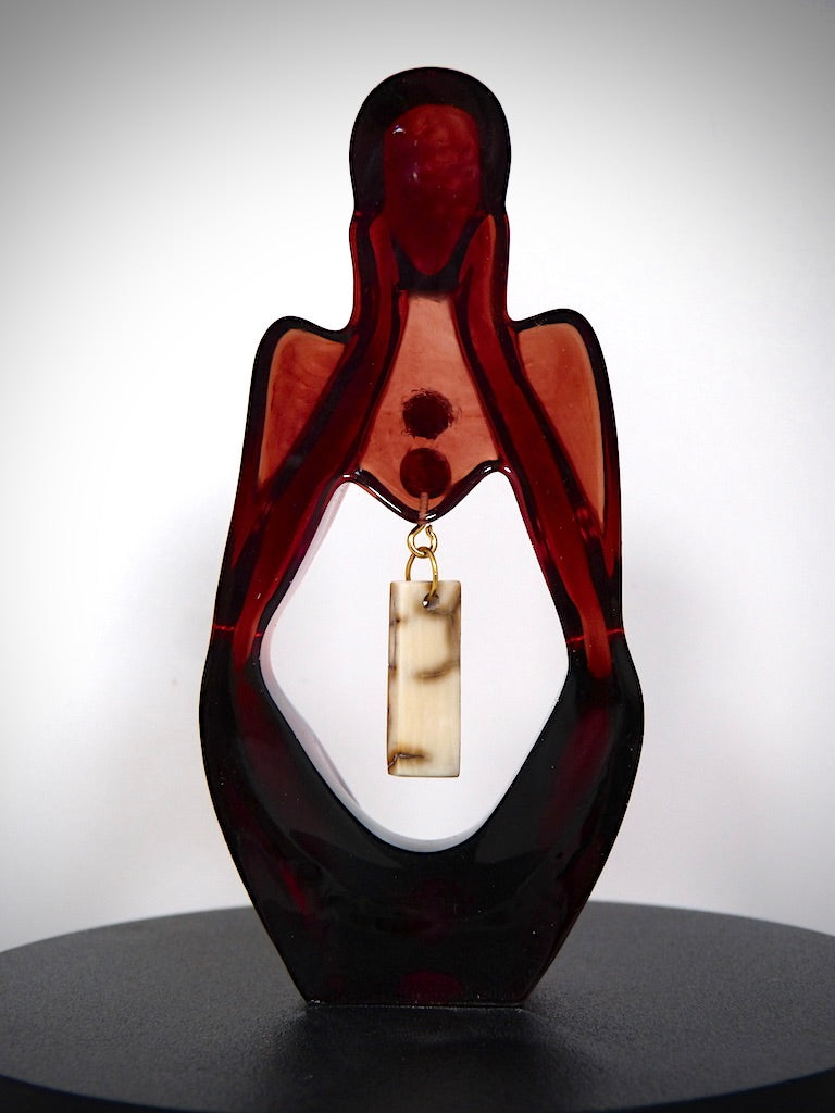 statuette "Coeur d'Ivoire" fabriquée artisanalement par Y.S CRÉATIONS (Copie)
