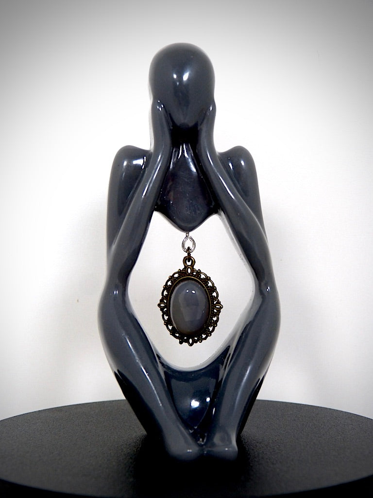 statuette "Coeur de Quartz" fabriquée artisanalement par Y.S CRÉATIONS