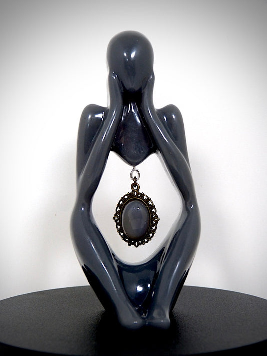 statuette "Coeur de Quartz" fabriquée artisanalement par Y.S CRÉATIONS