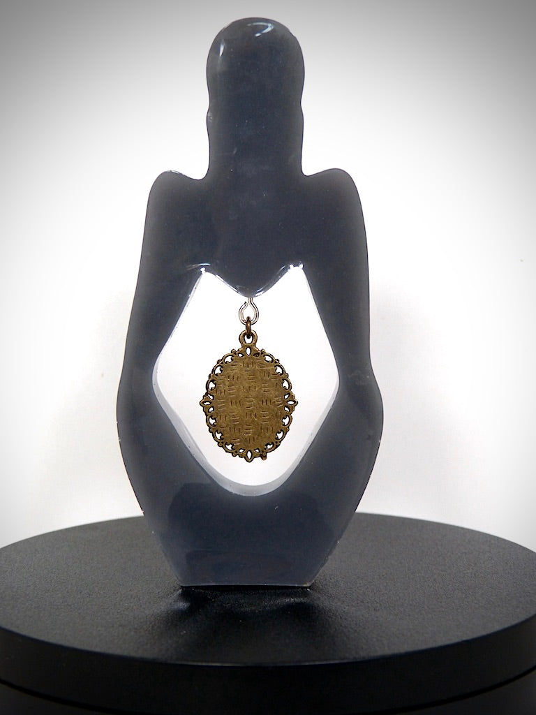 statuette "Coeur de Quartz" fabriquée artisanalement par Y.S CRÉATIONS