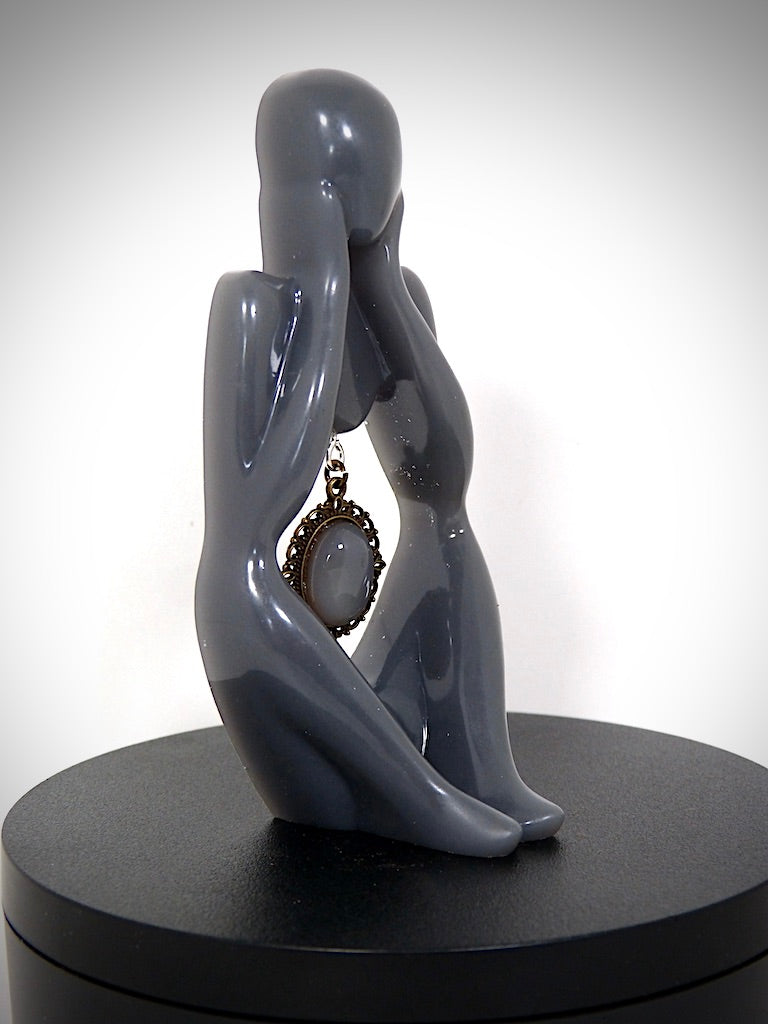statuette "Coeur de Quartz" fabriquée artisanalement par Y.S CRÉATIONS