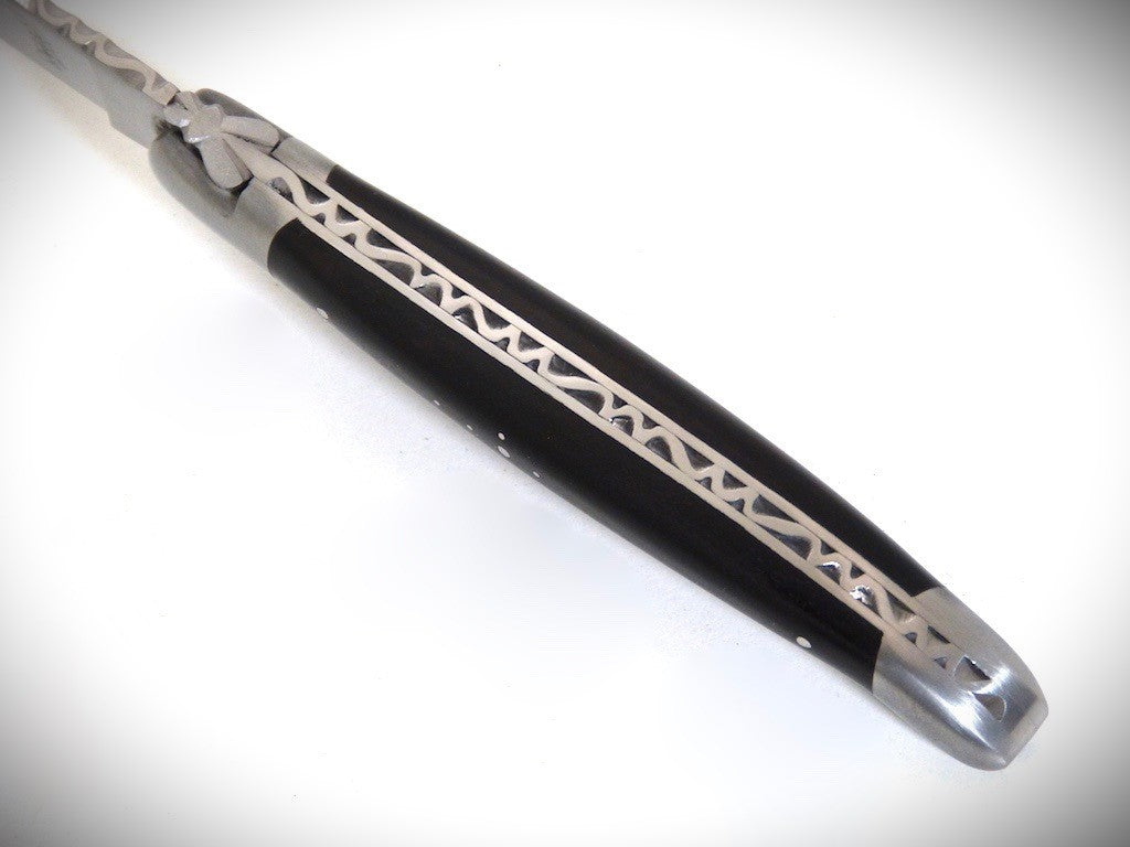 Laguiole Ebène simple platine, 2 mitres