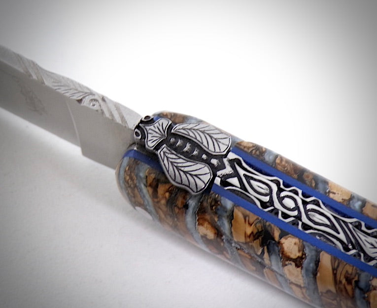 Laguiole "Bimatière" ciselé par David DAUVILLAIRE