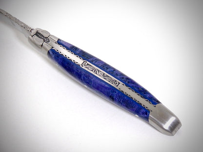 Laguiole Corail fossile ciselé par David DAUVILLAIRE