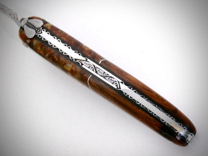 Laguiole "Bimatière" ciselé par David DAUVILLAIRE