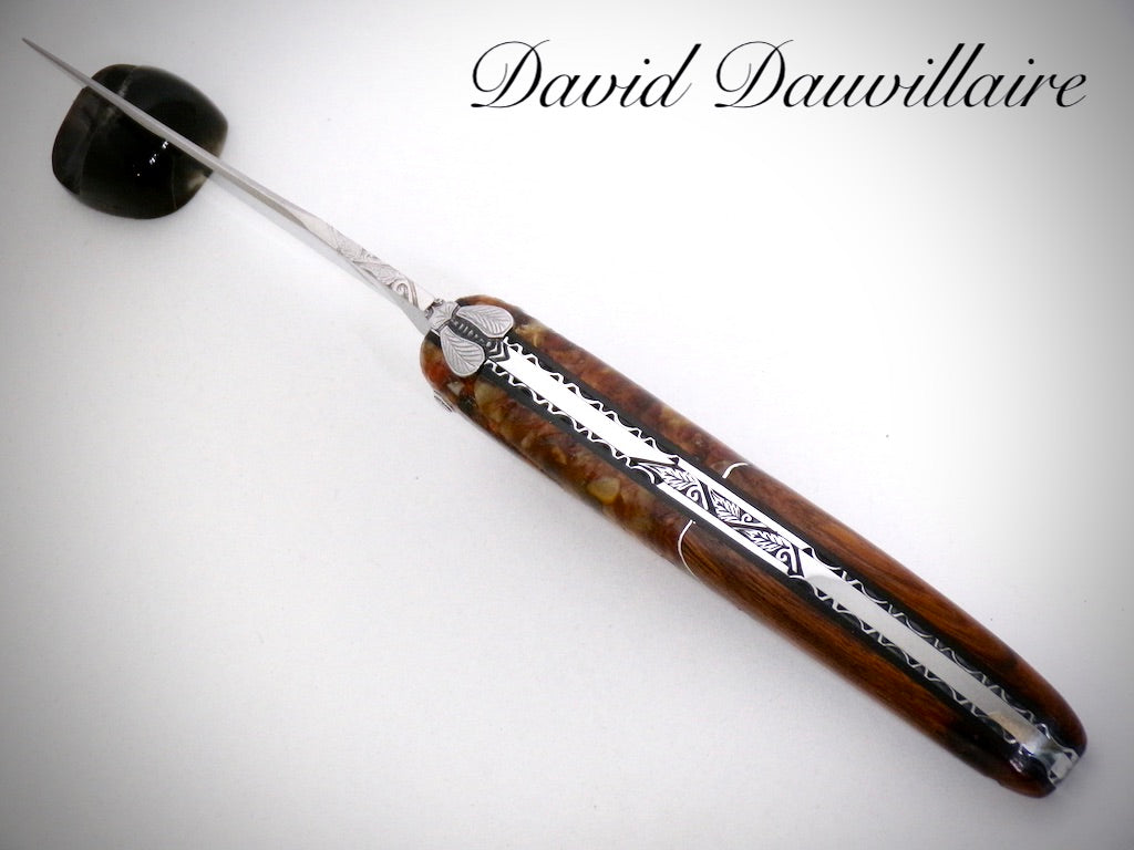 Laguiole "Bimatière" ciselé par David DAUVILLAIRE