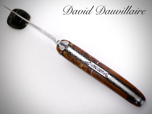 Laguiole "Bimatière" ciselé par David DAUVILLAIRE