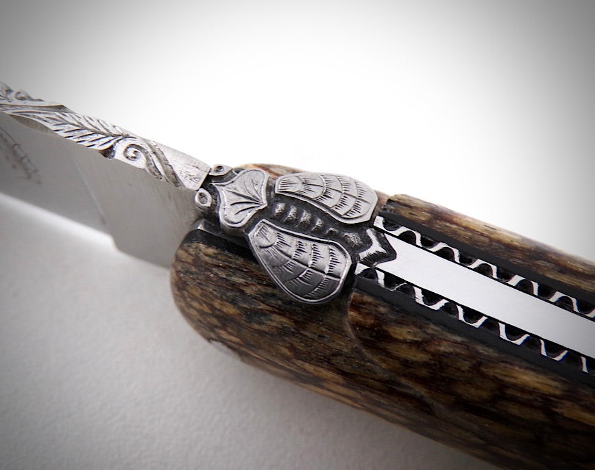 Laguiole Goyavier ciselé par David Dauvillaire