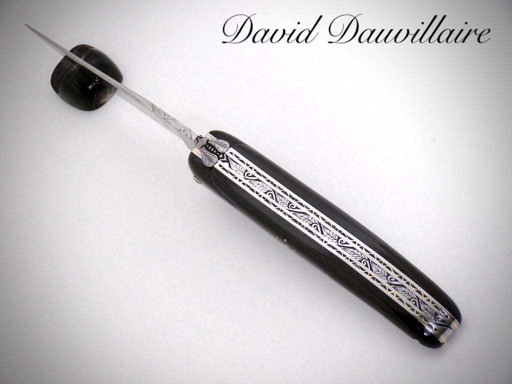 Laguiole Buffalo Horn carved by David DAUVILLAIRE