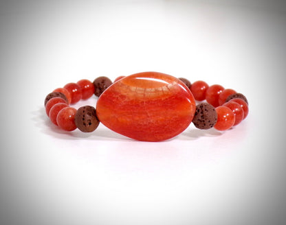 Bracelet en Agate fabriqué artisanalement par Y.S CRÉATIONS