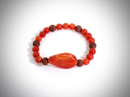 Bracelet en Agate fabriqué artisanalement par Y.S CRÉATIONS