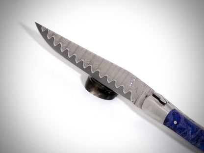 Laguiole "Koi" lame Damas VG10 ciselé par David DAUVILLAIRE