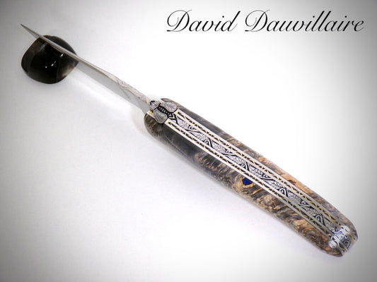Laguiole Loupe d'Érable ciselé par David DAUVILLAIRE