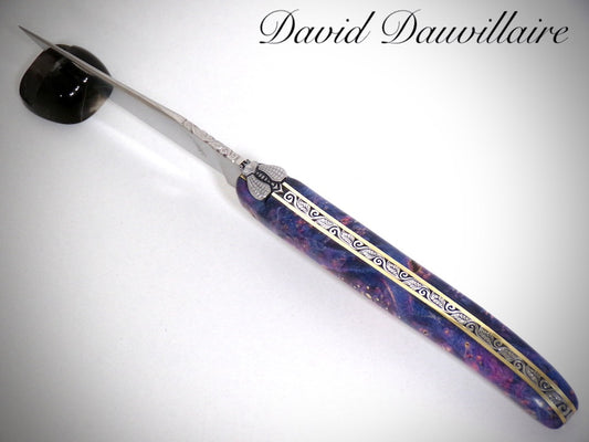 Laguiole Loupe d'Érable ciselé par David DAUVILLAIRE