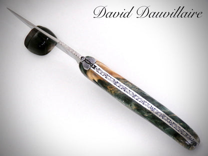 laguiole Fourche de Peuplier ciselé par David DAUVILLAIRE