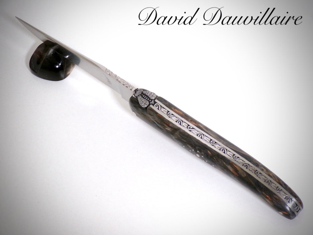 Laguiole Bouleau ciselé par David DAUVILLAIRE
