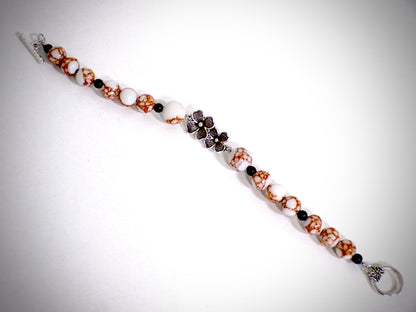Bracelet "Floral" fabriqué artisanalement par Y.S CRÉATIONS
