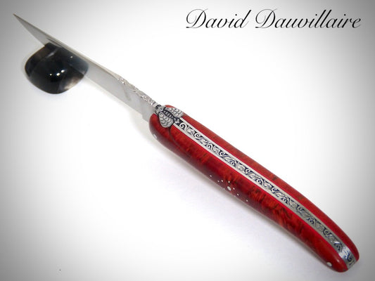 Laguiole Bouleau ciselé par David DAUVILLAIRE
