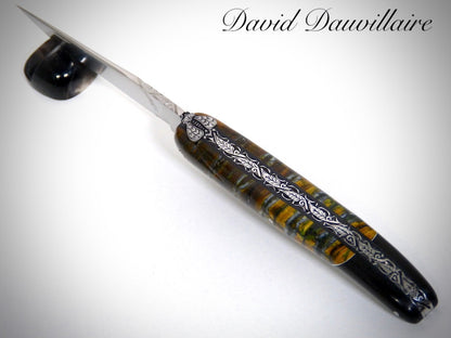 Laguiole "Bimatière" ciselé par David DAUVILLAIRE