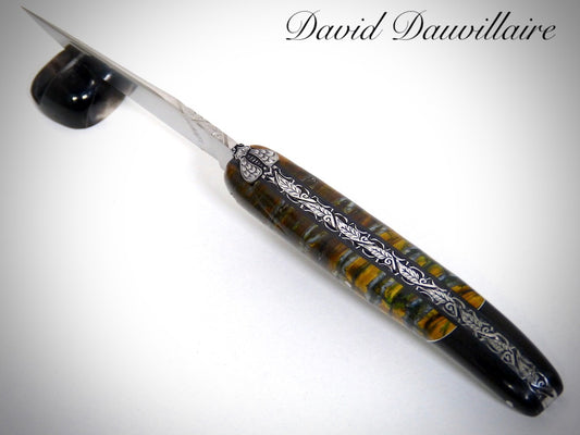 Laguiole "Bimatière" ciselé par David DAUVILLAIRE