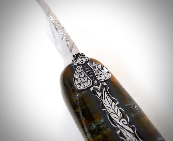 Laguiole "Bimatière" ciselé par David DAUVILLAIRE